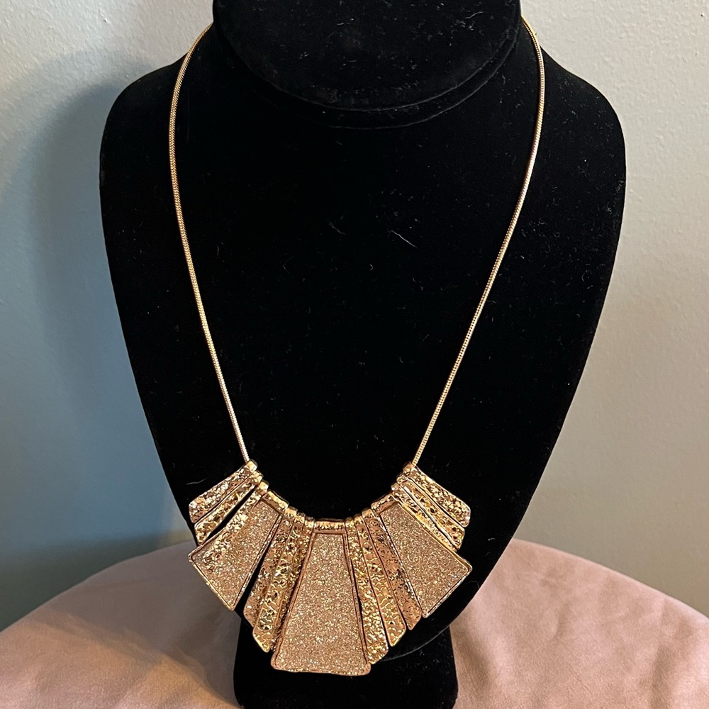 Elegant Gold and Silver Toned Necklace for Women Adjustable 18”+